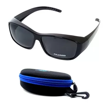 BLUE CUT Fit Over Polarized Sunglasses Solar Shiel...