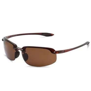 JULI Sports Sunglasses for Men Women Tr90 Rimless Frame for Running Fishing Baseball Driving MJ8001