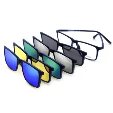 Bauhaus Magnetic Clip on Sunglasses for Men & Wome...
