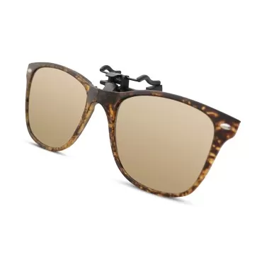 Bauhaus Polarized Clip on Sunglasses Over Prescrip...