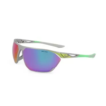 Nike Stratus Rectangular Sunglasses, Brushed Silve...