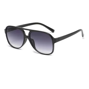 Retro Square Sunglasses for Women and Men Vintage UV400 Classic Large Double Bridge Sun Glasses Aviator Sunglasses