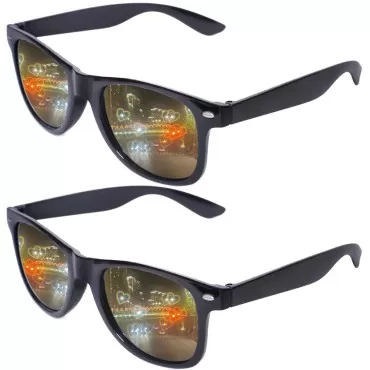 Aeergured Trendy Square Sunglasses Women Men 2 Pac...