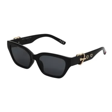 Betsey Johnson Women's Cateye Sunglasses, Black, 5...