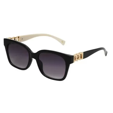 Nine West Women's Katia Sunglasses Square, Black, ...