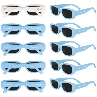 LotsBuyLots 10 Pack Retro Rectangle Sunglasses Wom...