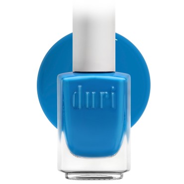 duri Nail Polish, 104S Summertime Blues, Pastel Blue Shade, Full coverage, Fast Drying, Easy at Home Application, 0.45 Fl Oz