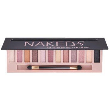 12-Color Nude Eyeshadow Palette - Natural Nude Mat...