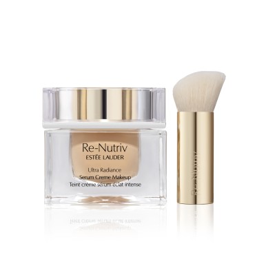 Estée Lauder Re-Nutriv Ultra Radiance Serum Creme Makeup | Luxury Foundation with Hyaluronic Acid | 12-Hour Wear & Hydration, 1N2 Ecru, 1 Fl Oz