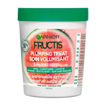 Garnier Fructis Plumping Treat 3-In-1 Hair Mask wi...