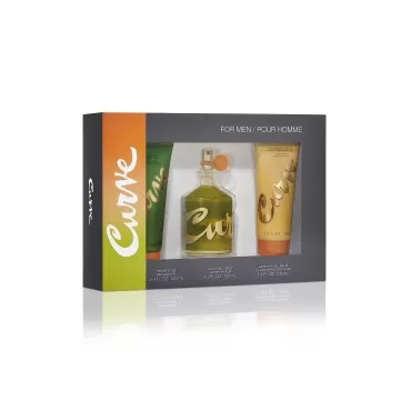 Curve for Men 3 Piece Fragrance Gift Set, Shower G...