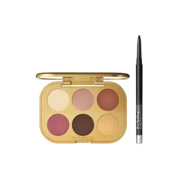 MAC An Eye for Arrangements Eye Kit, Eye Shadow x6 & Colour Excess Gel Pencil Eye Liner in Glide or Die, 2 Piece Set