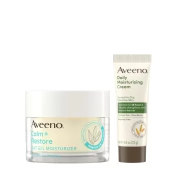 Aveeno Sensitive Skin Moisturizer Bundle, Calm + R...