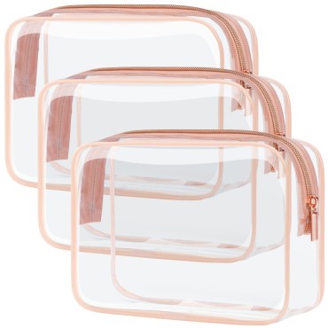 PACKISM Clear Makeup Bag - TSA Approved Toiletry B...