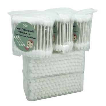 400pcs CGR Baby Safety Cotton Swabs with Large Tip...