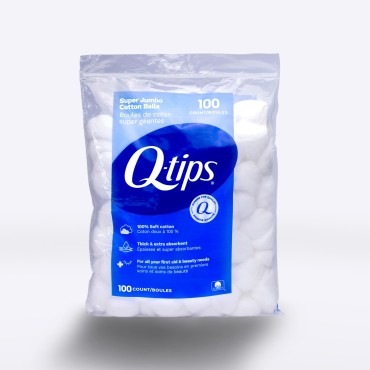 Q-tips Super Jumbo Cotton Balls for Beauty, First ...