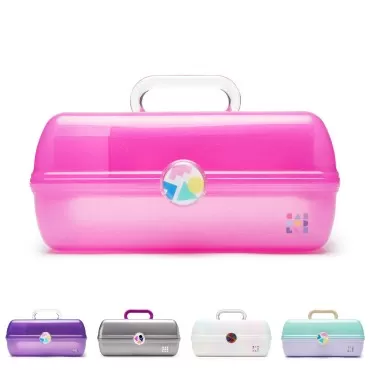 Caboodles On-The-Go Girl Makeup Box, Hot Pink Spar...