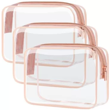 PACKISM Clear Makeup Bag - TSA Approved Toiletry B...