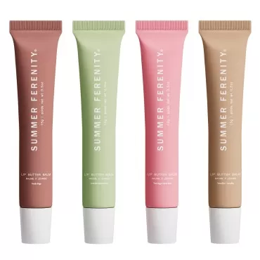 4 PCS Summer Lip Balm Tinted Lip Butter Balm - Con...