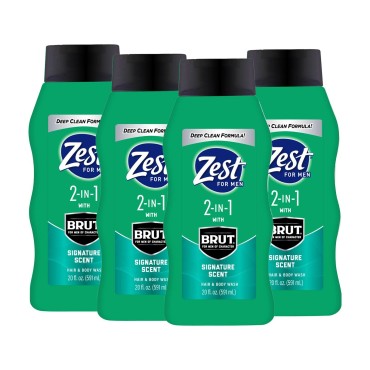 Zest Mens 2-in-1 Body Wash - Body Wash for Men - C...