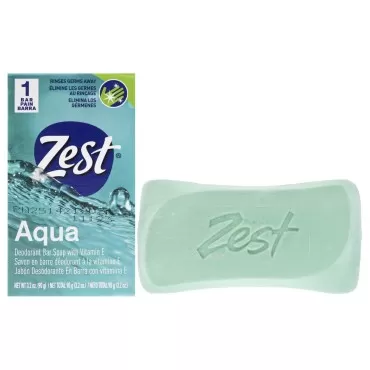 Zest Deodorant Bar Soap - Aqua - Moisturizing Body...