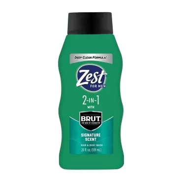 Zest Mens 2-in-1 Body Wash - Body Wash for Men - C...