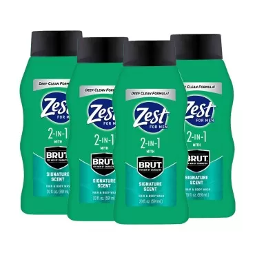 Zest Mens 2-in-1 Body Wash - Body Wash for Men - C...