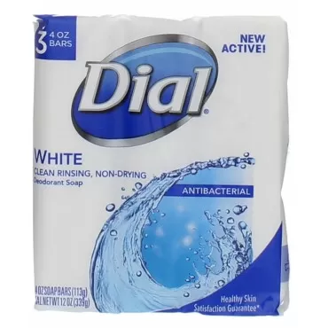 Dial Clean And Refresh Antibacterial Deodorant Bar Soap, White - 4 oz, 6 Bars (Presentation May Vary)