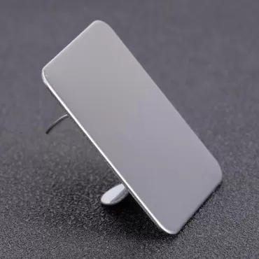 Minkissy Makeup Plate, Mini Nail Art Cosmetic Ring Palette Stainless Steel Foundation Mixing Palette with Spatula Tool