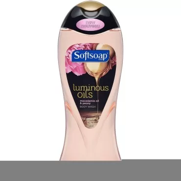 Softsoap Body Wash - Luminous Oils - Macadamia Oil & Peony - Net Wt. 15 FL OZ (443 mL) Per Bottle - Pack of 3