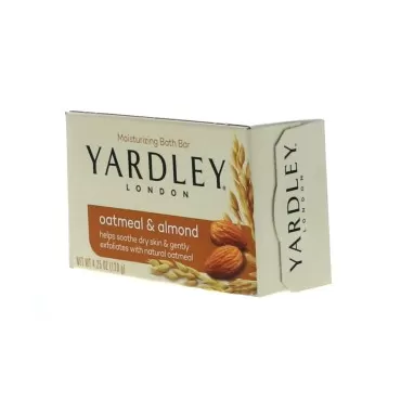 Yardley 5587101.2x5 Oatmeal and Almond Naturally Moisturizing Bath Bar (Pack of 5)