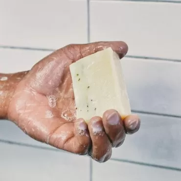 Brickell Men's Mint Soap Scrub Bar for Men, Natura...