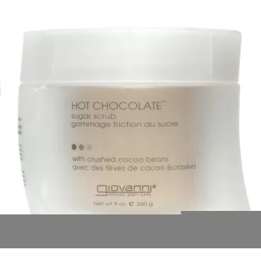 Giovanni Hot Chocolate Sugar Scrub with Crushed Cocoa Beans 9 Oz (Pack of 6)