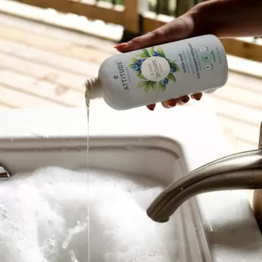 ATTITUDE Bubble Bath, EWG Verified, Plant and Mineral-Based, Dermatologically Tested, Vegan Body Care Products, Extra Gentle, Unscented, 16 Fl Oz