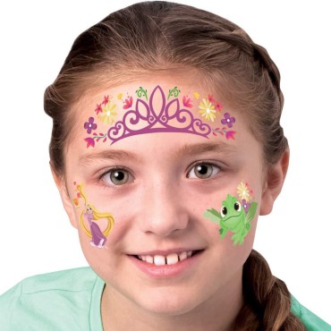 Face Paintoos - Disney Pricess - Face Design for Face Paint Alternative - for Kids Ages 4+