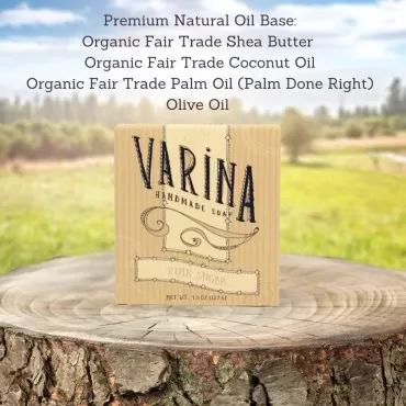 Varina Natural Pink Sugar Bar Soap - Gentle Cleansing for Sensitive Skin, Floral - 3 Pack - Experience Healthy and Glowing Skin