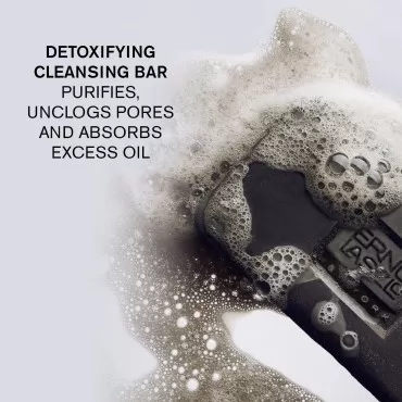 Erno Laszlo Sea Mud Deep Cleansing Bar, Black, Travel Size | Charcoal Cleansing Face Bar Purifies, Unclogs Pores, Absorbs Excess Oil | 1.7 Oz