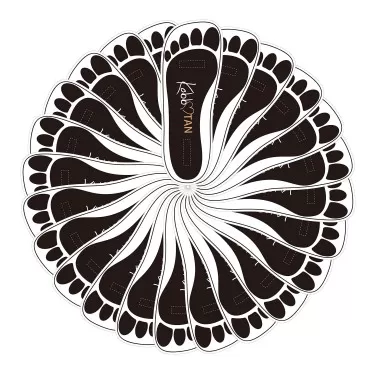 120 Pairs(240feets) Spray Tan Feet Pads in Black F...