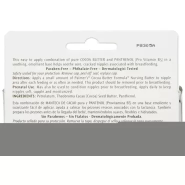 Palmer's Cocoa Butter Formula Nursing Butter with Pro Vitamin B5, 1.1 Ounce