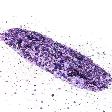 ELABEST Holoqraphic Craft Glitter Bling Sequins 3.5ounce Sparkly Paillette for Crafts, Body Art, Make up, Decoration, Handmade Accessories (Purple)