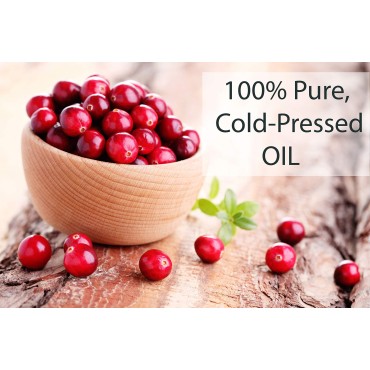 ilOmia Cold Pressed Virgin Cranberry Seed Oil - USA Made -100% Pure and Unrefined - Cold Pressed from Wisconsin Farms - Rich Source of Vitamins A, E, and Omega Fatty Acids (30ml) 1 oz