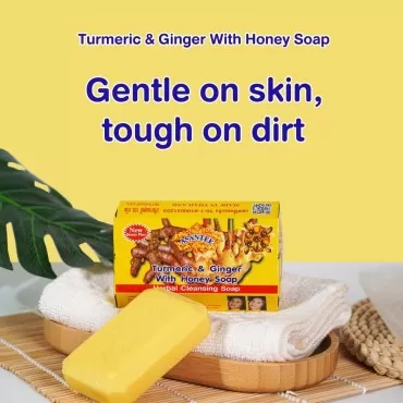 Asantee Tumeric & Ginger With Honey Soap (6-Pack)