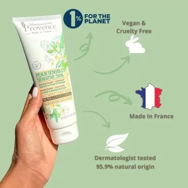 Mademoiselle Provence - organic Almond and Orange Blossom - Sensitive Skin - Natural Body Lotion - Nourishing & Soothing - Vegan - Made in France