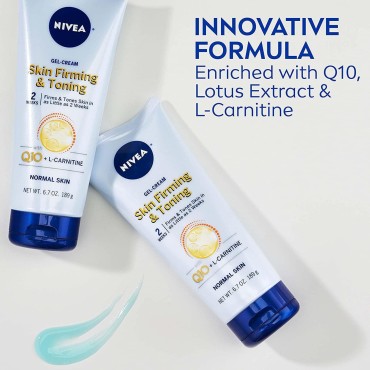 NIVEA Skin Firming & Toning Gel Cream, 6.7 Oz, Pack of 2