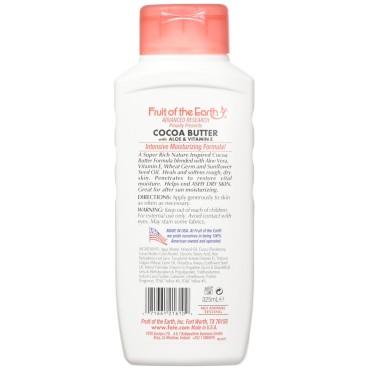 Fruit Of The Earth Bogo Lotion Cocoa Butter With Alo & Vit-E 11 Ounce (325ml)