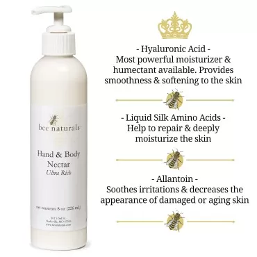 Bee Naturals Ultra Rich Hand & Body Nectar - Lotio...