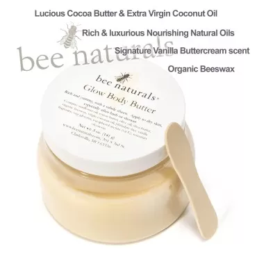 Bee Naturals Glow Body Butter - 5 Ounces - Rich Bo...
