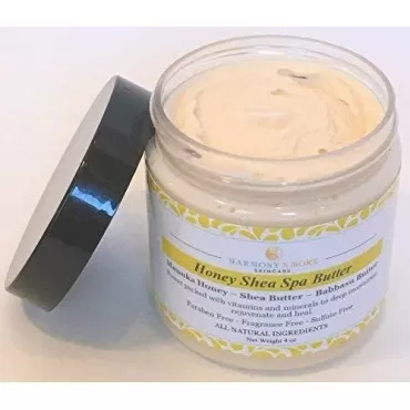 Harmony N More Honey Shea Spa Butter - Shea Butter - Babassu Butter - Manuka Honey - Argan Oil - Almond Oil - Vitamin E and Vitamin C - Face Body Nourishing Treatment