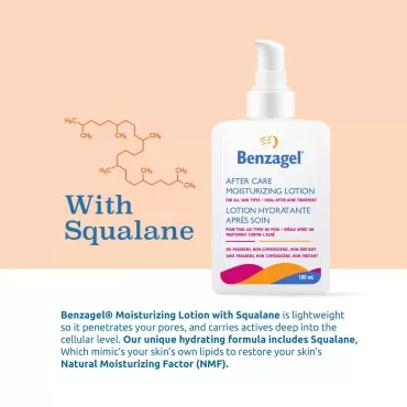 Benzagel after care moisturizing lotion, 100ml...