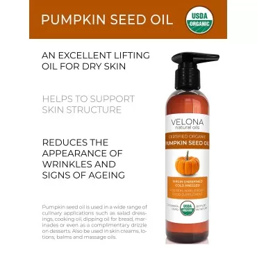 velona Pumpkin Seed Oil USDA Certified Organic - 8...